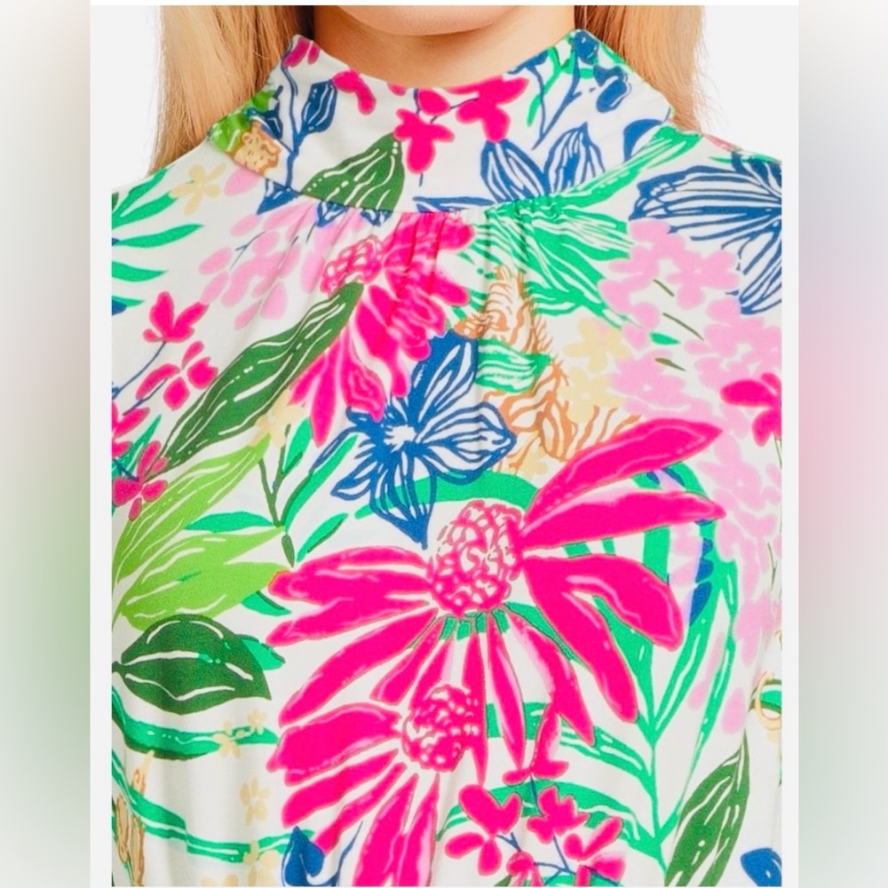 STUNNING NWT LILLY PULITZER MARCELA VIBRANT FLORAL MAXI DRESS, Size Medium - Picture 7 of 16